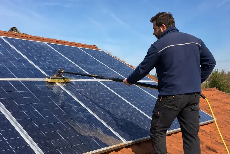 Nettoyage et entretien de panneaux solaires à Ambres